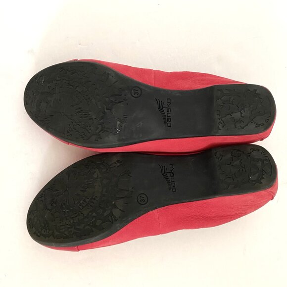 Dansko Red Flat Shoes - Picture 10 of 12